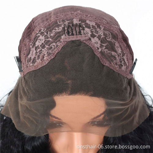 MYZYR private label,synthetic lace front wig  Long Water Wave 13X3 Lace Front Wig Middle Parting,synthetic wig vendor